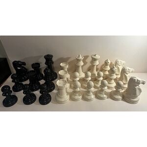 Vintage‎ Giant Chess Pieces Not Full Set 28 Pcs